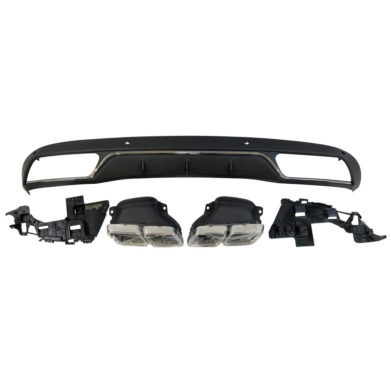 Diffusore Posteriore Mercedes W205 2014-2018 4P / SW Look C63 ABS