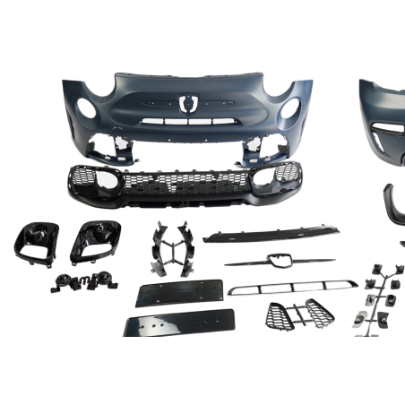 STOßSTANGENSET BODYKIT Fiat 500 2016-2024 Look ABARTH