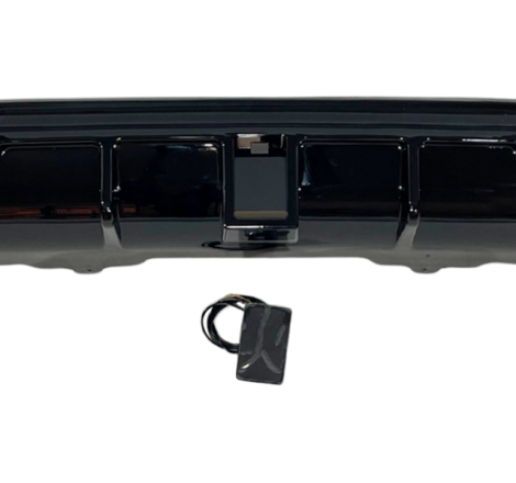 Difusor Trasero BMW E60 look M Performance Brillante Negro Luz de freno led