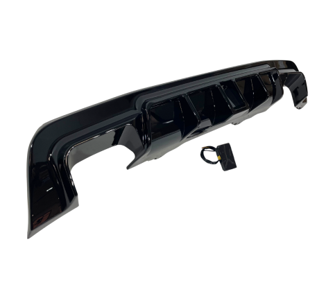 Diffuseur Arrière BMW E60 look M Performance Noir brillant Feu stop à led