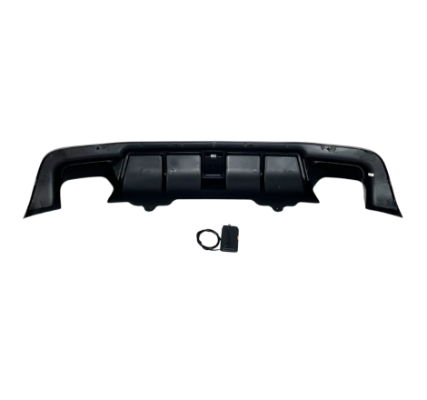 Difusor Trasero BMW E60 look M Performance Brillante Negro Luz de freno led