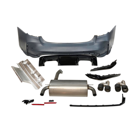 Rear Bumper BMW F30 Look G80 Exhaust
