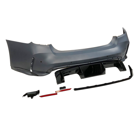 Rear Bumper BMW F30 Look G80 Exhaust