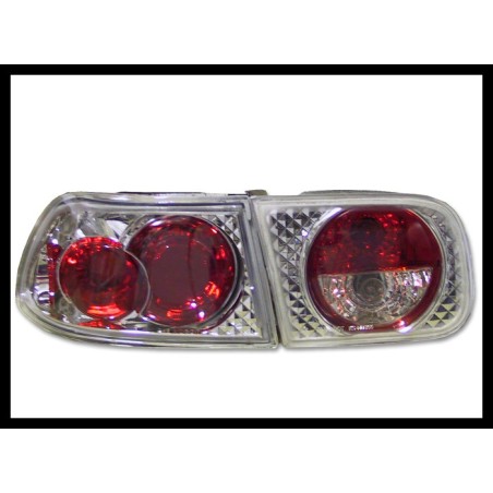 Set Of Rear Tail Lights Honda Civic 1992-1995 4-Door Lexus Chromed
