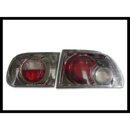 Set Of Rear Tail Lights Honda Civic 1992-1995 3-Door Lexus Black
