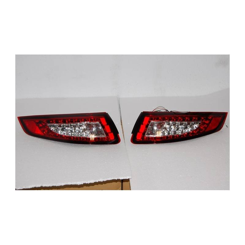 Set Of Rear Tail Lights Porsche 997 20052009, Led Red/Smoked