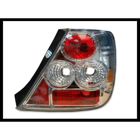 Set Of Rear Tail Lights Honda Civic 2000 3-Door Chromed