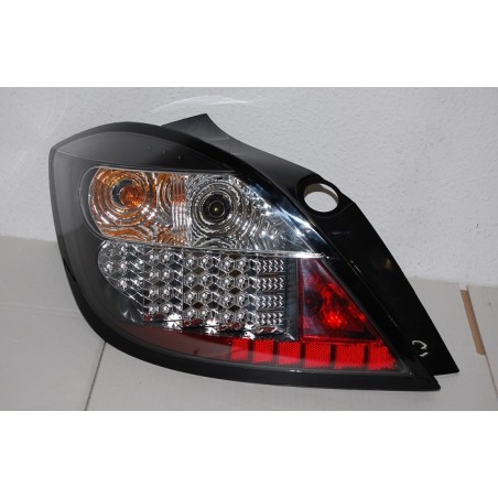 Set Of Rear Tail Lights Opel Astra H 2004-2008 5-Door Led Black