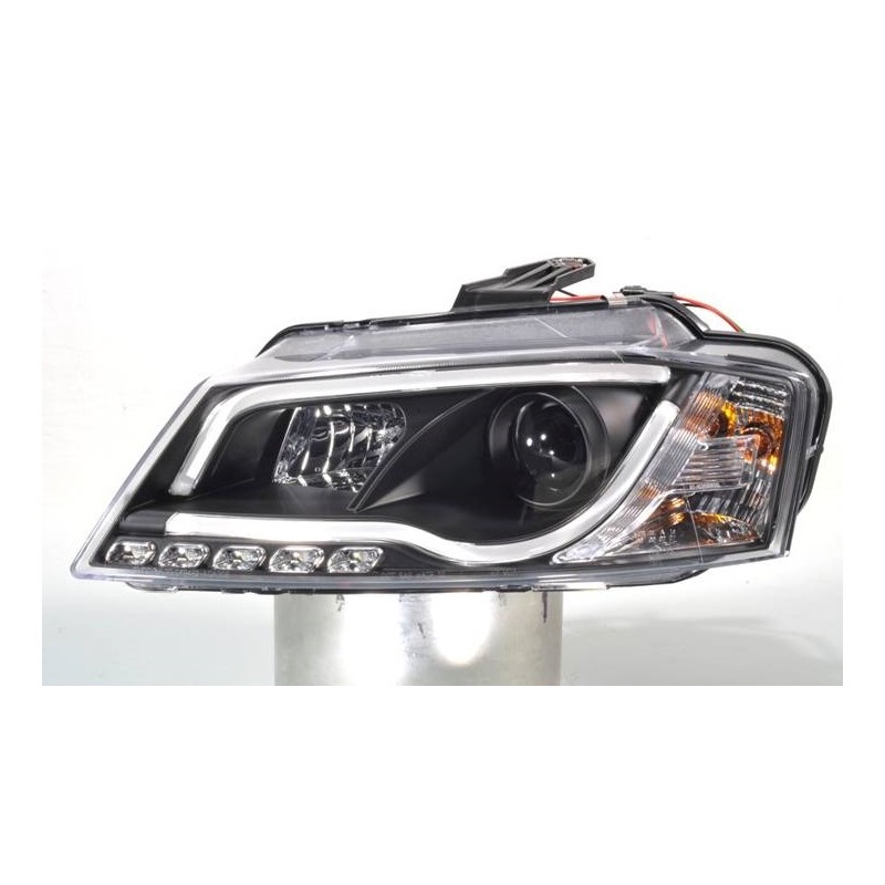 SET OF HEADLAMPS AUDI A3 08-12 DAYLIGHT LTI BLACK