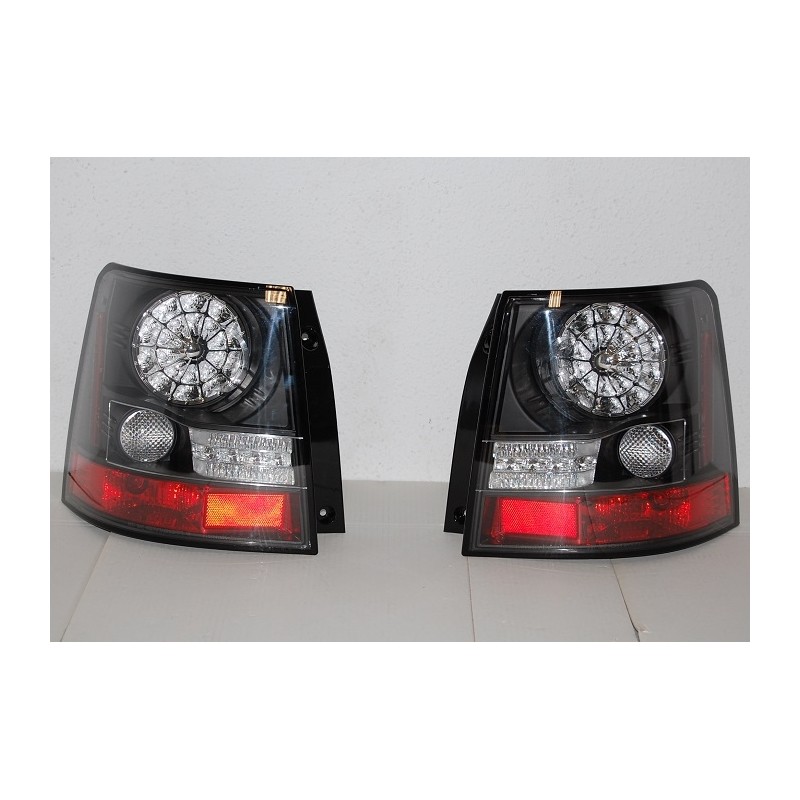 REAR LIGHTS RANGE ROVER SPORT 06 LED BLACK  FLASHING LED