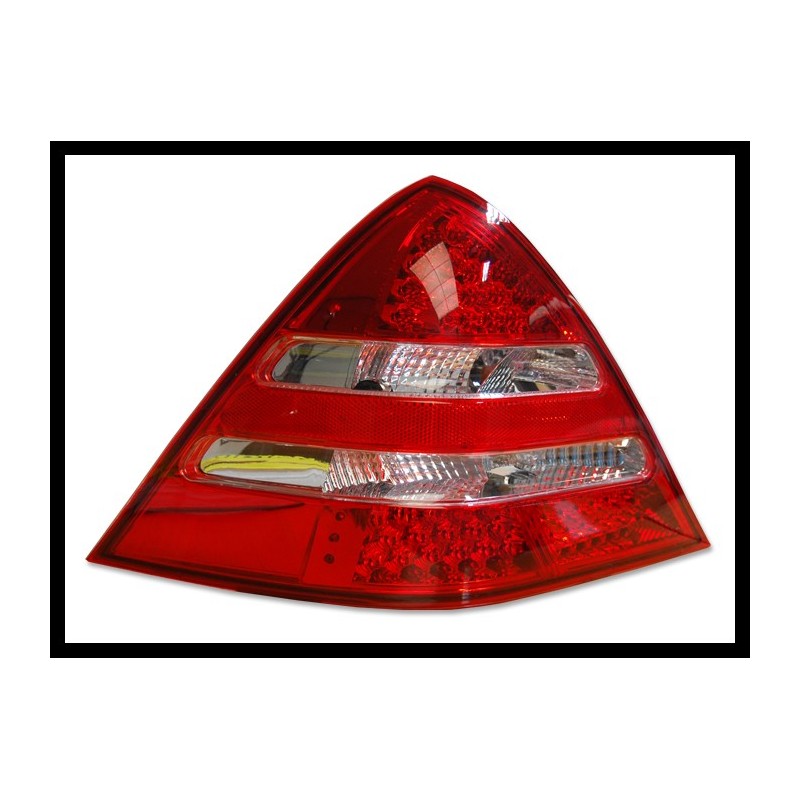 Set of rear tail lights Mercedes SLK R170 Led chromed/red 96-04