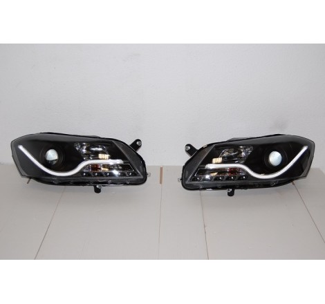 SET OF HEADLAMPS AUDI A3 08-12 DAYLIGHT LTI BLACK