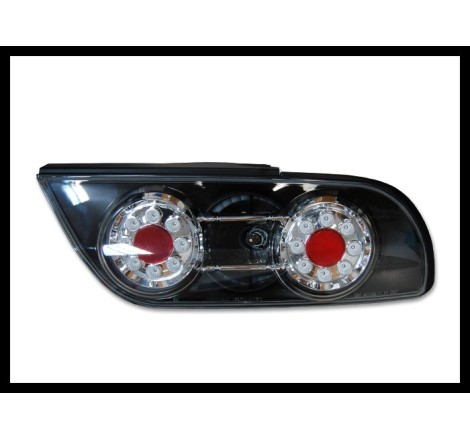 Set Of Rear Tail Lights Nissan 180, Led Black