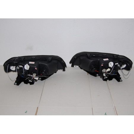 Set De Phares Avant Angel Eyes BMW X5 2001 Noir