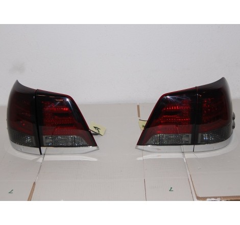 Set Of Rear Tail Lights Toyota Land Cruiser Fj200 08 Red Smoked