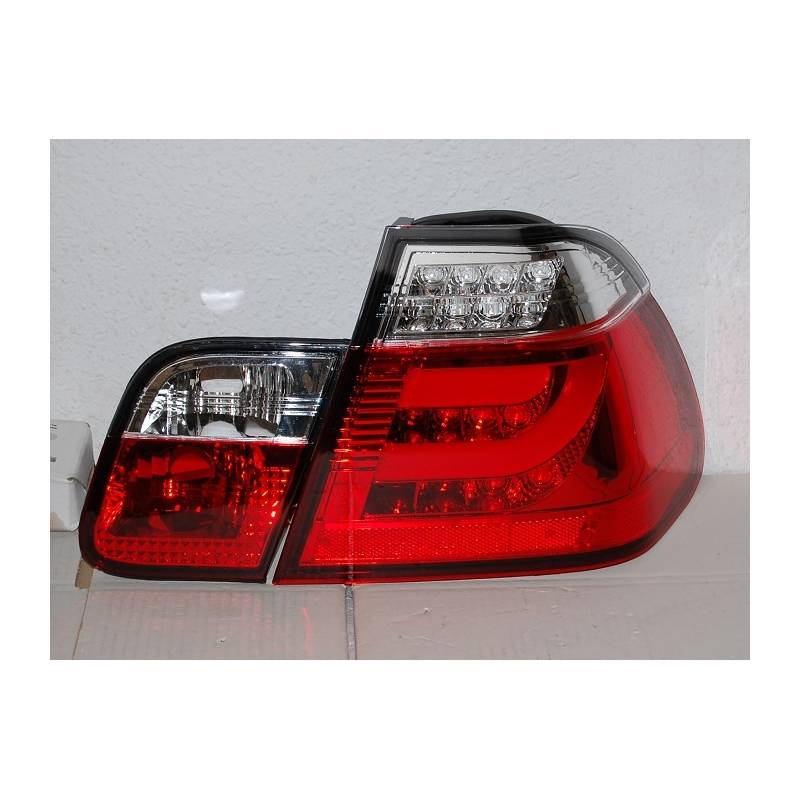 Set Of Rear Tail Lights Cardna BMW E46 20022005 4Door Led Chromed/Red