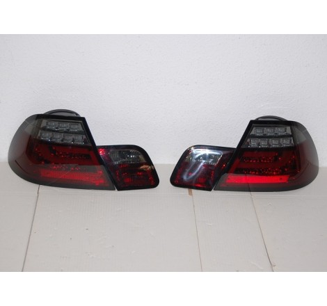 Set Of Rear Tail Lights BMW E46 2003-2005 2-Door Led Red/Smoked Flashing Led Cardna