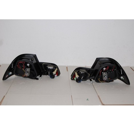 Set Of Rear Tail Lights BMW E46 2003-2005 2-Door Led Red/Smoked Flashing Led Cardna