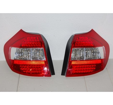 Set Of Rear Tail Lights BMW E87 2004 Serie 1 Led Red