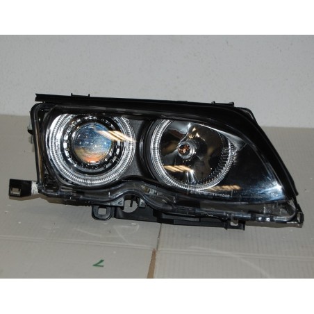 FAROS DELANTEROS OJOS DE ANGEL BMW E46 '02/'05 4P. ELECT. BLACK 