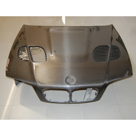 Carbon Fibre Bonnet BMW E46 1998-2001 4-Door Look M3 GTR