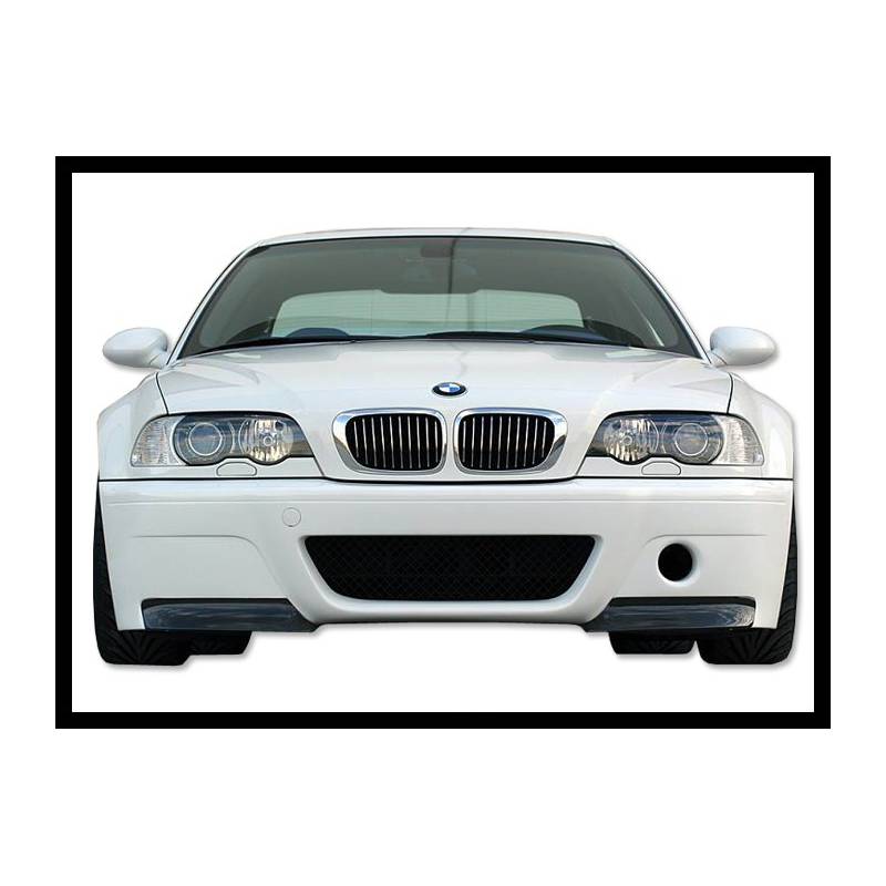 Front Bumper BMW E46 M3 CSL Type With Carbon Fibre Tips Eurolineas