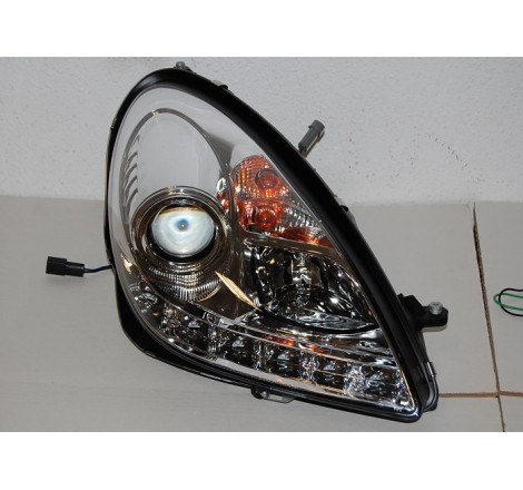 Set Of Headlamps Day Light Mercedes SLK 2004-2010 R171