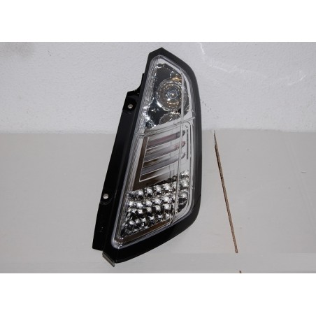 Set Of Rear Tail Lights Fiat Punto 2005 Led Chromed