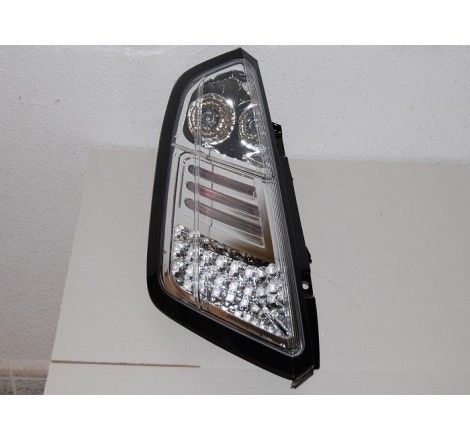 Set Of Rear Tail Lights Fiat Punto 2005 Led Chromed