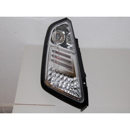 Set Of Rear Tail Lights Fiat Punto 2005 Led Chromed