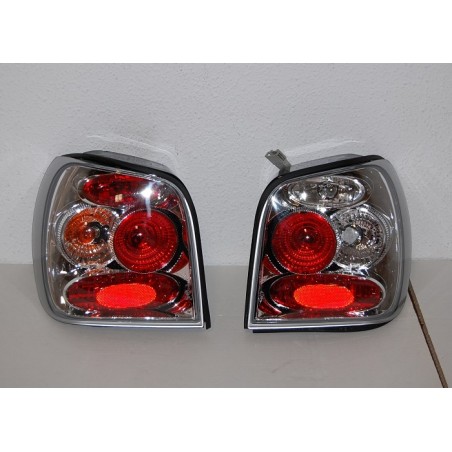 Set Of Rear Tail Lights Volkswagen Polo 1999-2001 Lexus Chromed