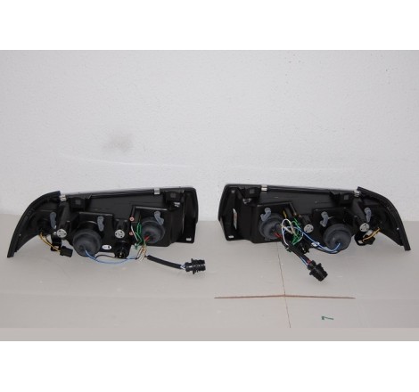 Set Of Headlamps Day Light BMW E36 1992-1998, 4 Doors, Black