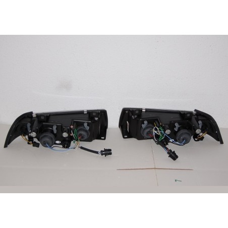 Set Of Headlamps Day Light BMW E36 1992-1998, 4 Doors, Black