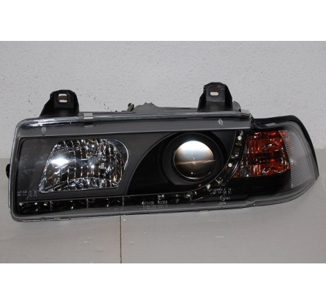 Fanali Anteriore Day Light BMW E36 '92 4P. Black