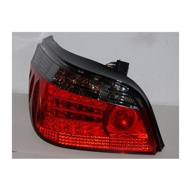 Set Of Rear Tail Lights BMW E60 Led Chromed & Red Eurolineas Personales