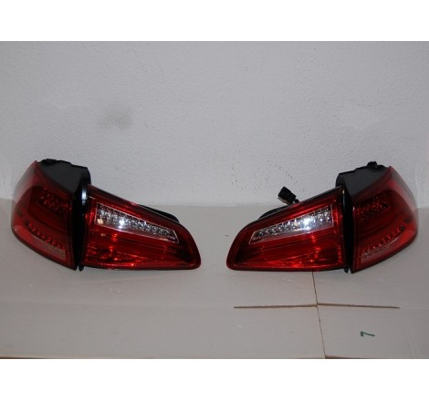 Set Of Rear Tail Lights Volkswagen Golf 7 2013 Led Red Cardna