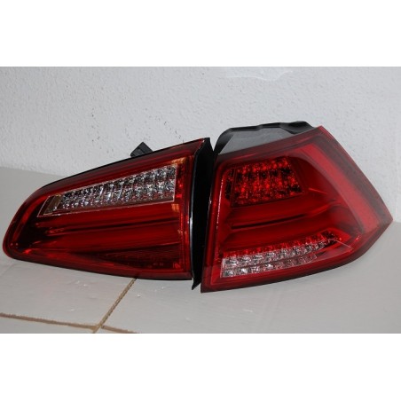 Set Of Rear Tail Lights Volkswagen Golf 7 2013 Led Red Cardna