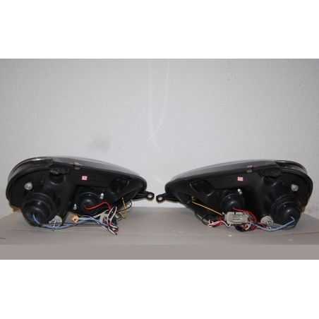 Set Of Headlamps Day Light Volkswagen Golf 5 Black