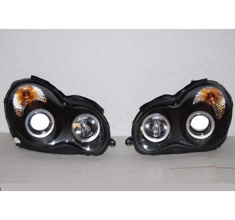 Faros delanteros Mercedes W203 2001-2007 black