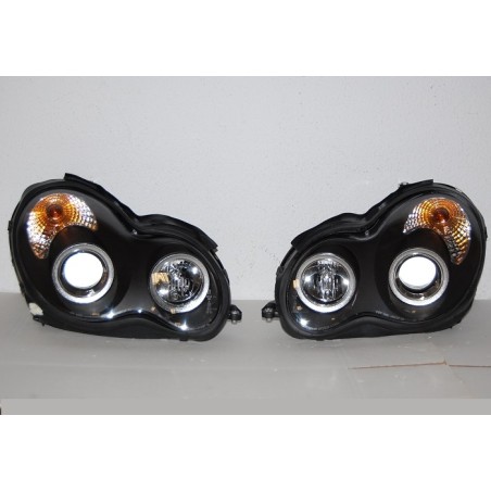 Faros delanteros Mercedes W203 2001-2007 black