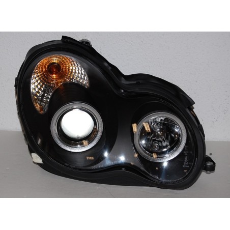 Faros delanteros Mercedes W203 2001-2007 black