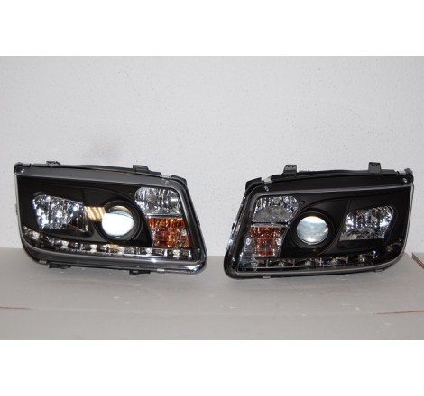 Fanali Day Light Volkswagen Bora/Jetta 4 '99 Black