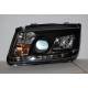Set Of Headlamps Day Light Volkswagen Bora/Jetta 4 1999-2008 Black