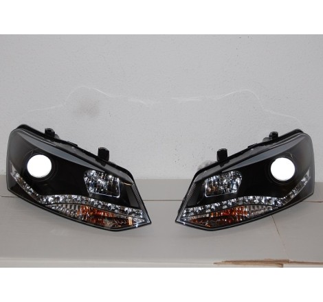 Fanali Day Light Volkswagen Polo '10, Black