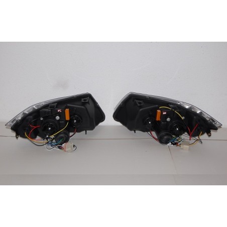 Set Of Headlamps Day Light BMW E90 2005-2008 Black & Blinker Led
