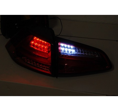 Set Of Rear Tail Lights Volkswagen Golf 7 2013 Led Red Cardna