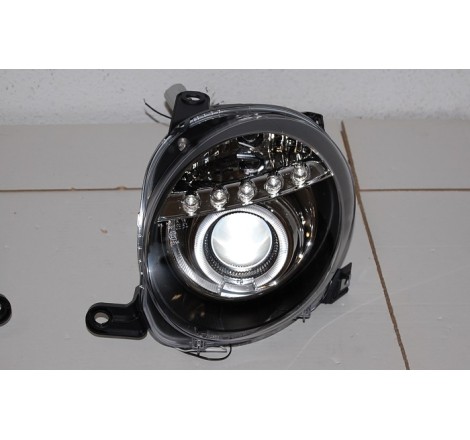 FAROS DELANTEROS FIAT 500 LUZ DIA BLACK