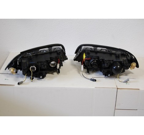 Set De Phares Avant Angel Eyes BMW E46 1999-2002 2-Porte Noir