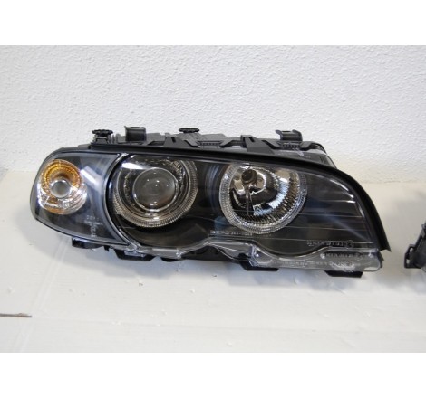 Fari Anteriore Angel Eyes BMW E46 '98 2P. Black