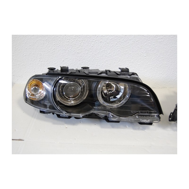 Fari Anteriore Angel Eyes BMW E46 '98 2P. Black